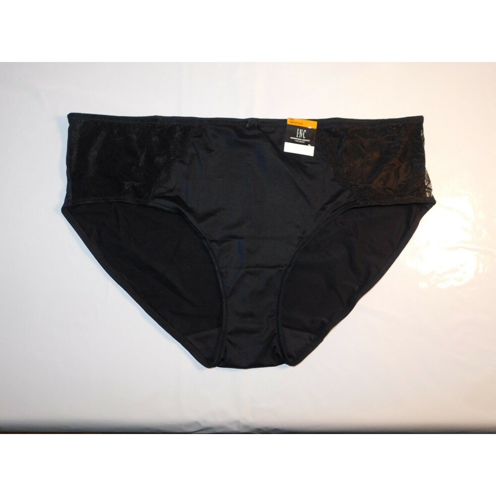 INC Women's Hipster Panties Black Size 3X Panty New